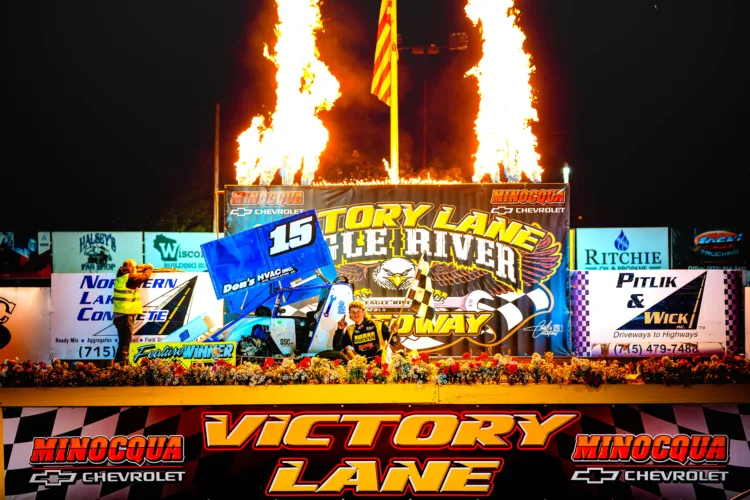 Dishaw Dashes To eagle River Speedway B Mod Win